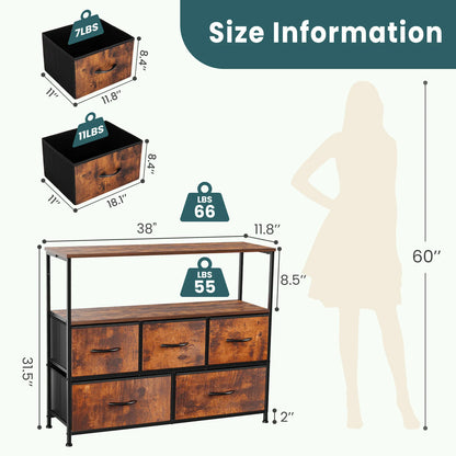 Fireplace TV Stand Dresser